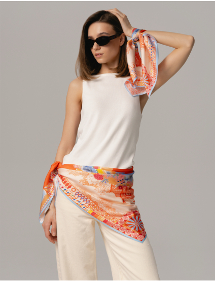 Картинка Шовкова хустина «Garden Orange»